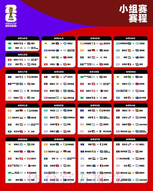 世界杯小组赛赛程哪里可以看 世界杯小组赛赛程哪里可以看