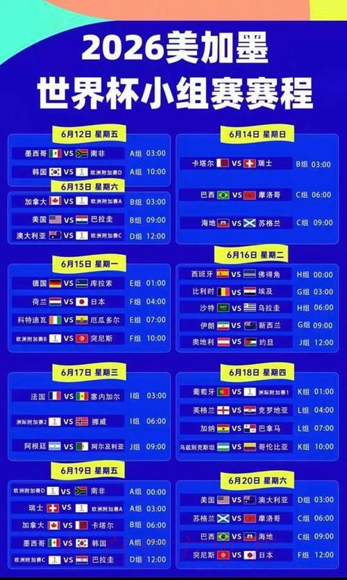 2026美加墨世界杯实时比分哪里看